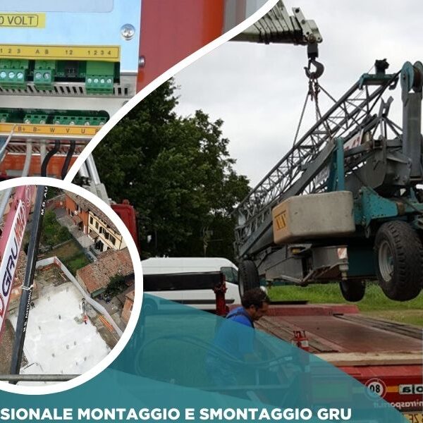 Assistenza professionale montaggio e smontaggio gru